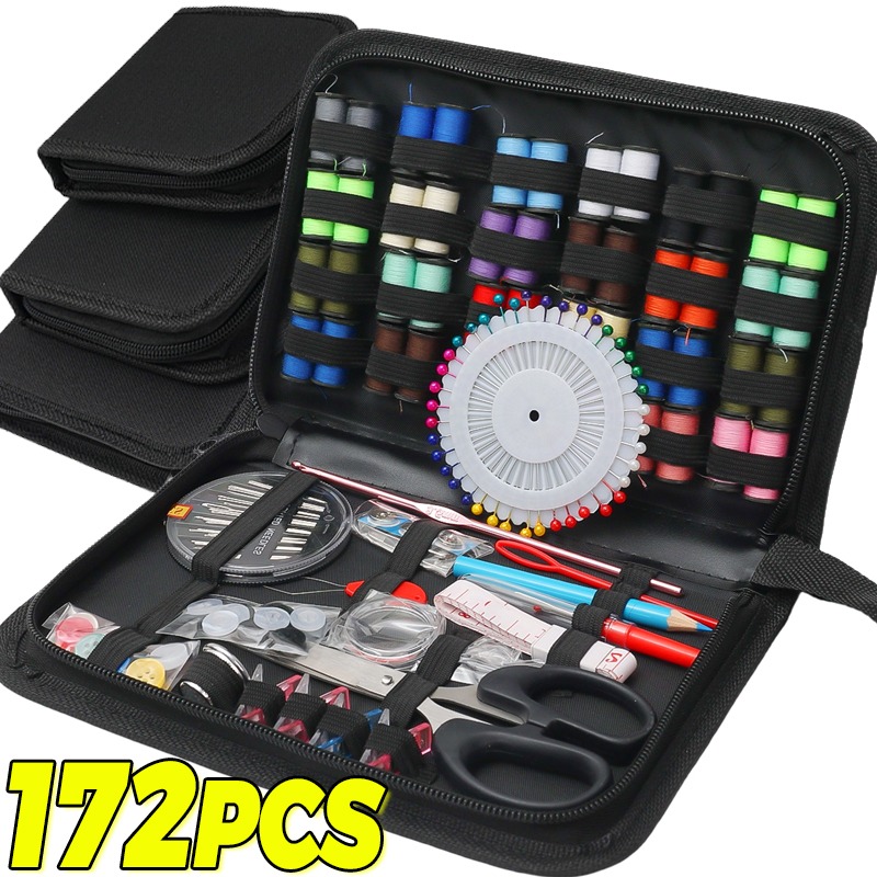 Craft Embellishment Storage - طقم خياطة مع صندوق محمول متعدد