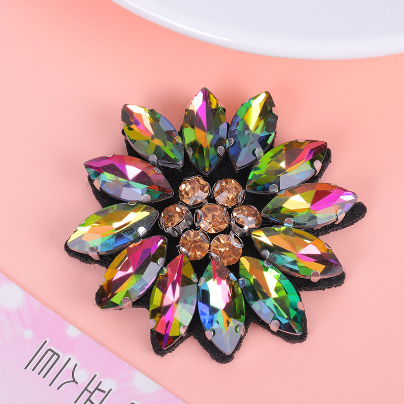 5 قطع من زينة القماش المطرزة ي - مراجعة Applique Patch Flower وسعره