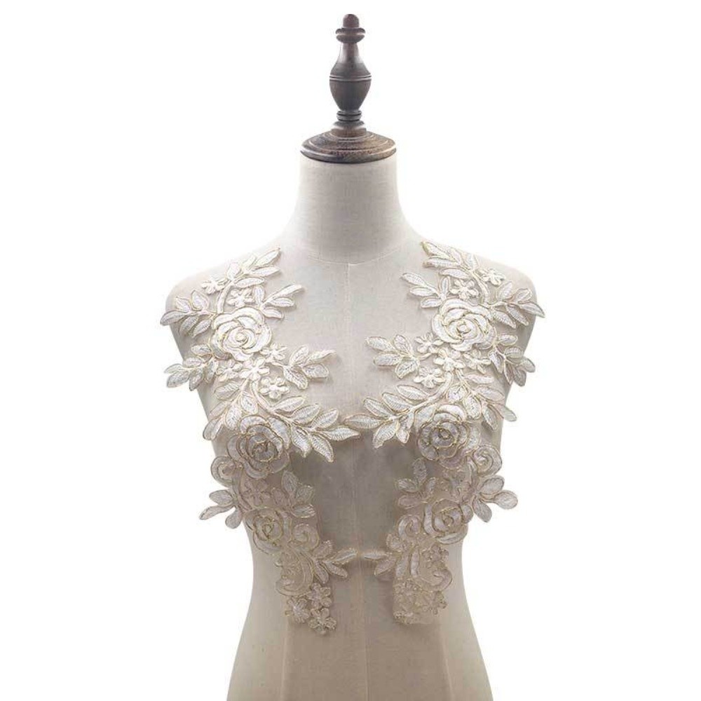 زوج واحد من رقعات التطريز الزه - مراجعة Applique Patch Flower وسعره